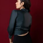 Satin Tie Blouse